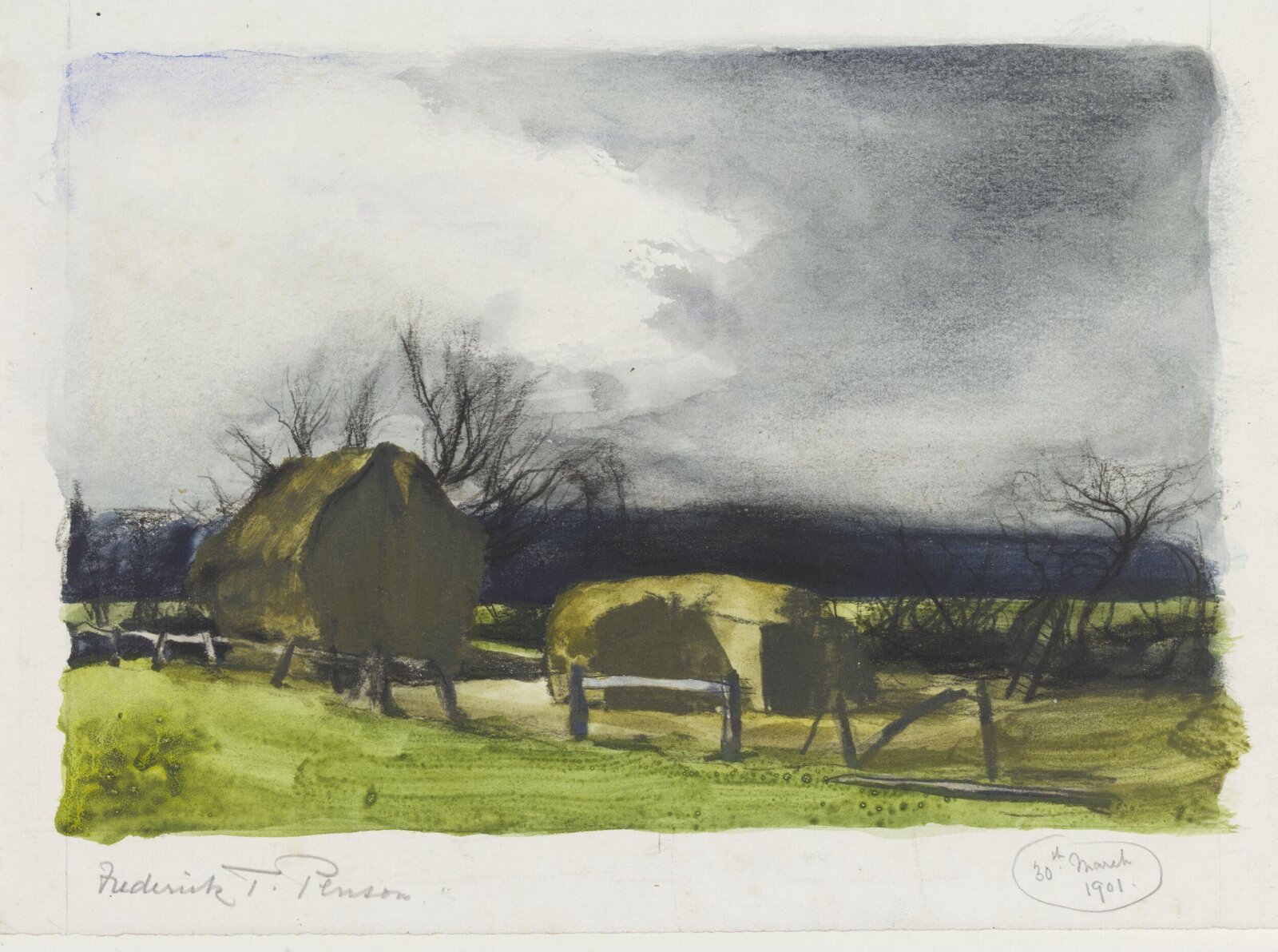 The Passing Storm, Frederick T. Penson, 1901