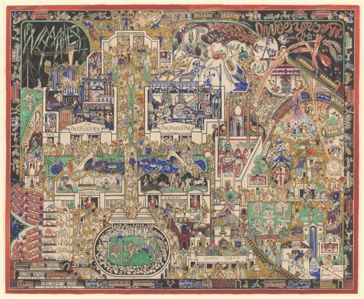 Map of the British Empire Exhibition, 1924 image