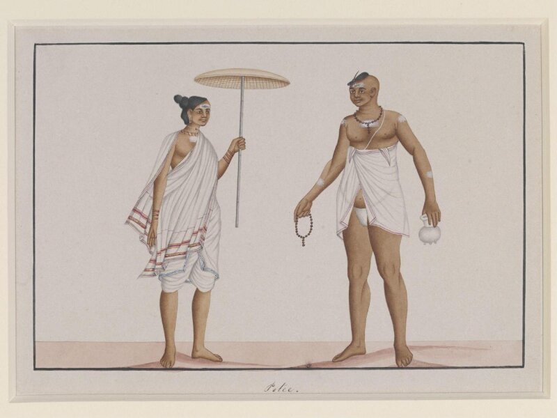 A Brahmin and his wife