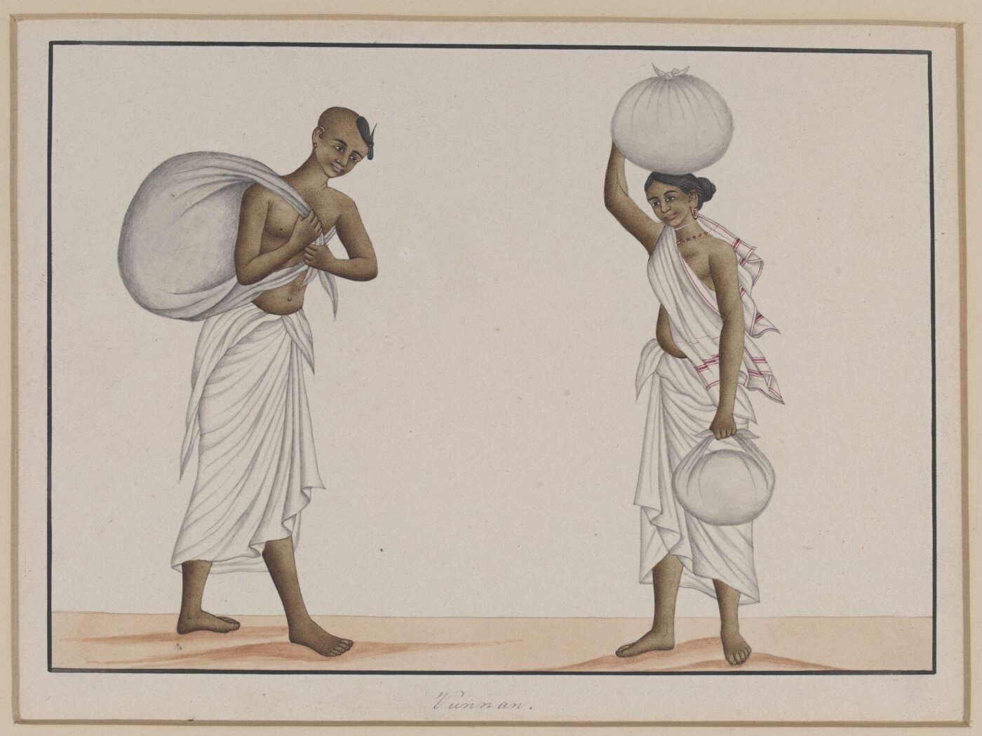 Unknown, A Dhobi and his wife