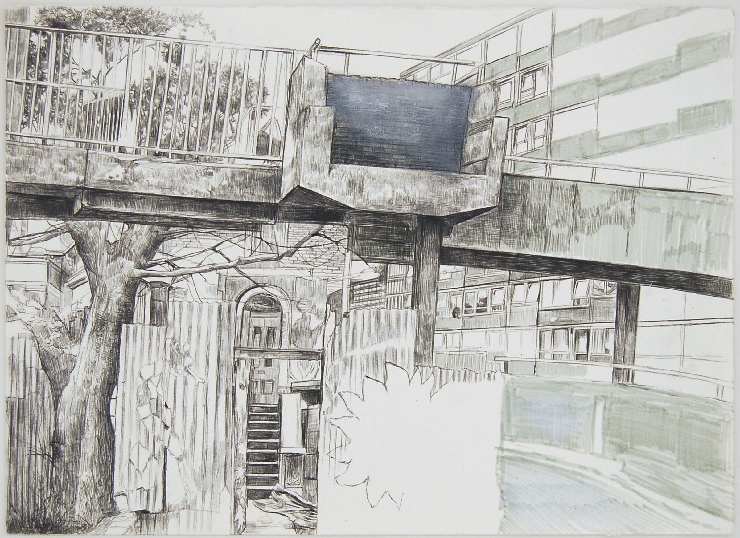 Untitled ('Loot Asda Burn Barratts' series), Laura Oldfield Ford, 2008-2009