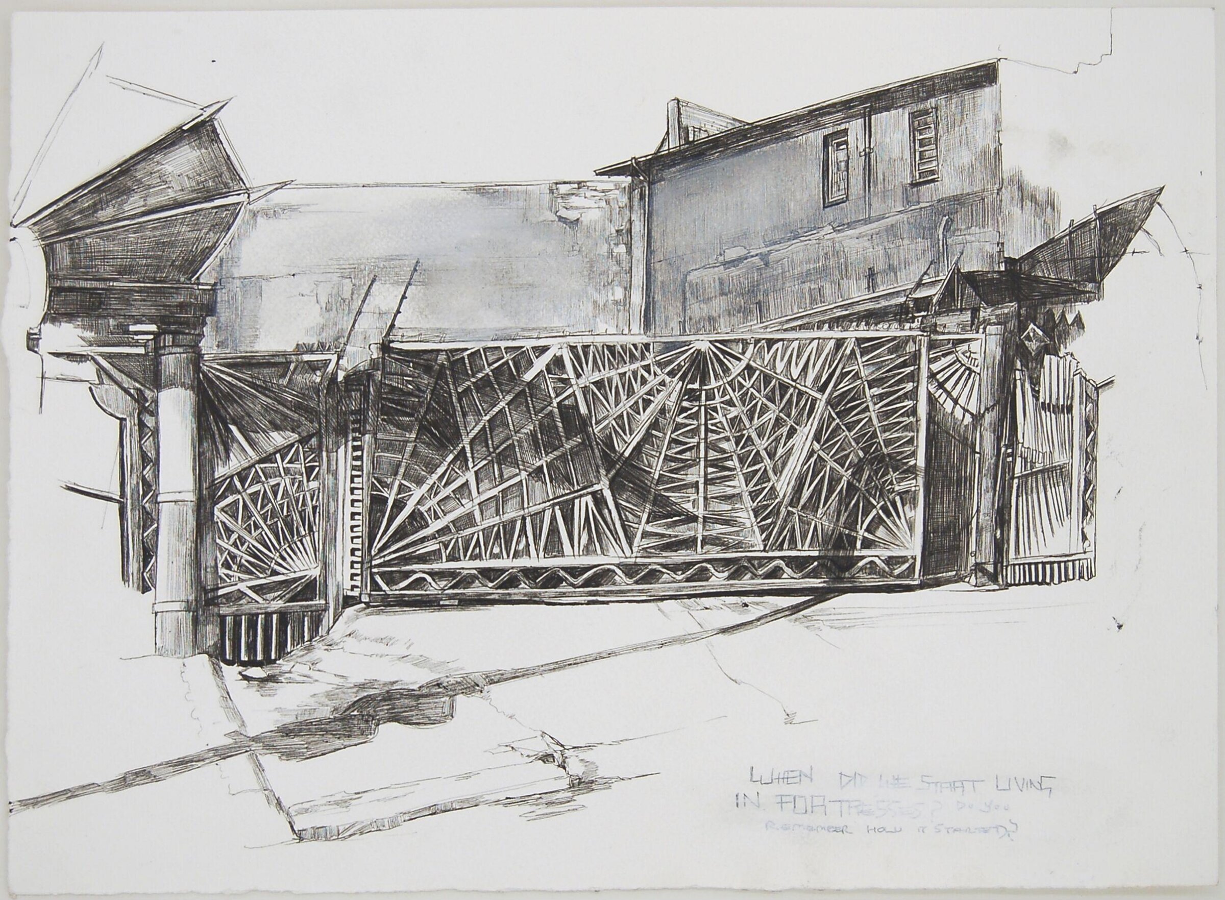 Untitled ('Kodes & Kopies' series), Laura Oldfield Ford, 2008-2009