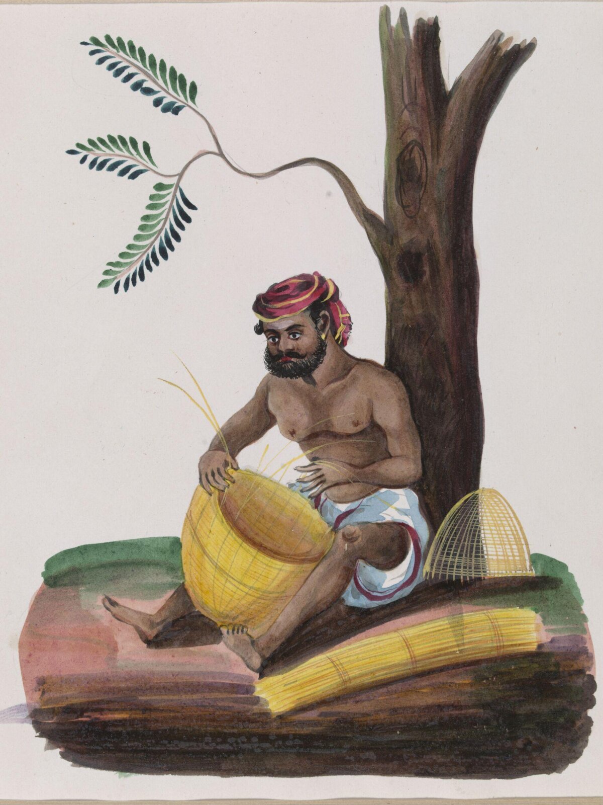A Basket-maker, ca. 1870