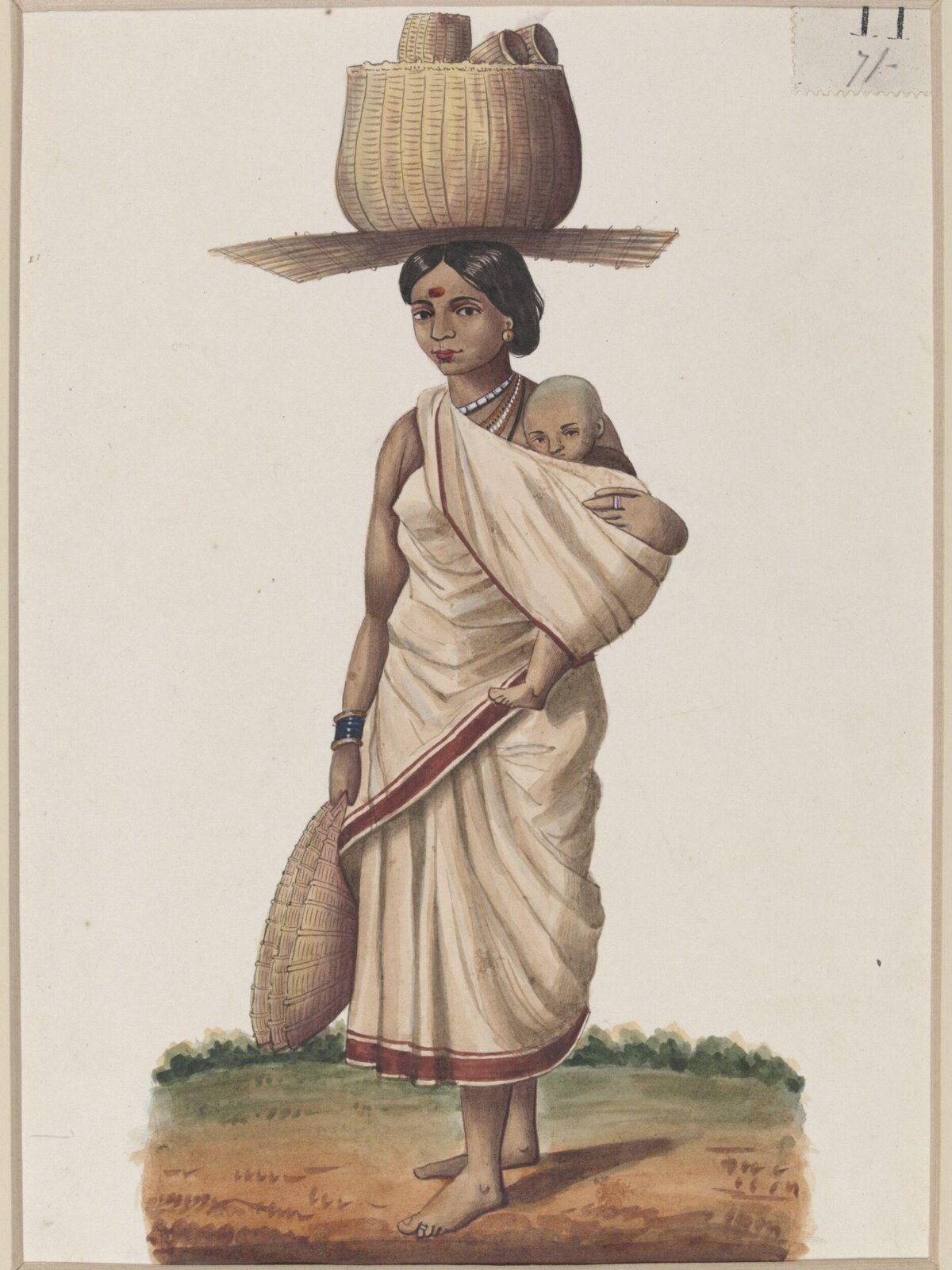 A Basket-maker's wife, ca. 1860 - ca. 1870