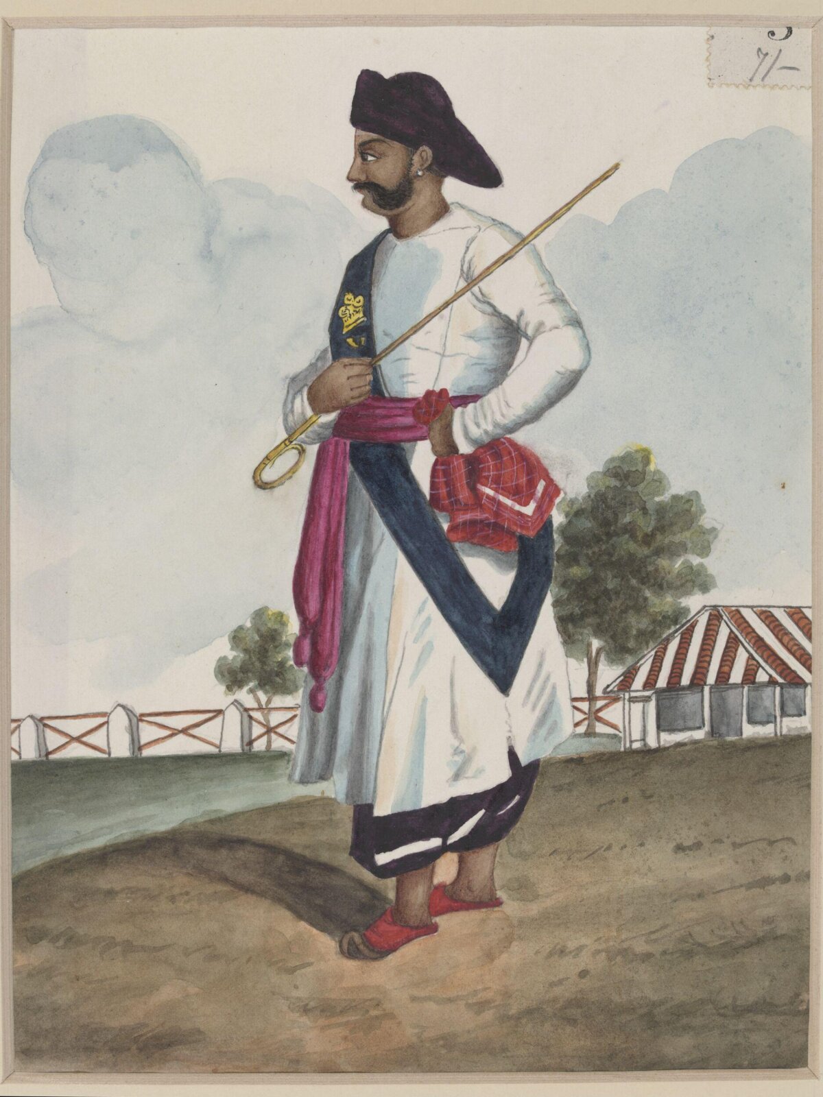 A chaprasi, ca. 1860 - ca. 1870