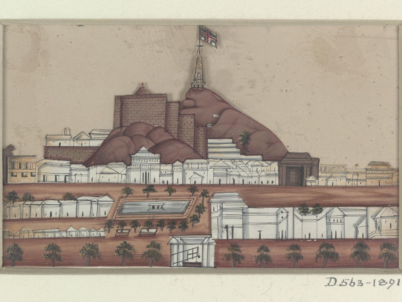 Unknown, One of twenty-two paintings depicting occupations, methods of transport and local monuments.