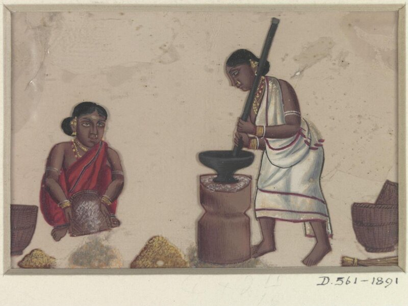 One of twenty-two paintings depicting occupations, methods of transport and local monuments.