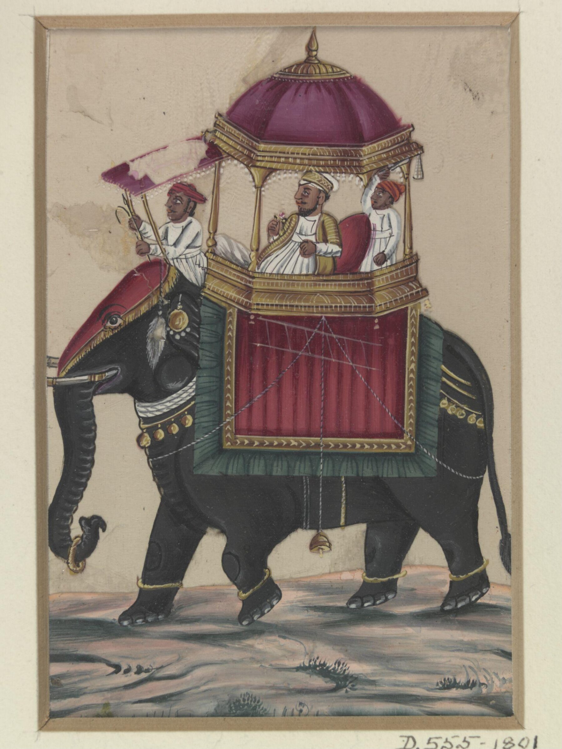 One of twenty-two paintings depicting occupations, methods of transport and local monuments., ca. 1850