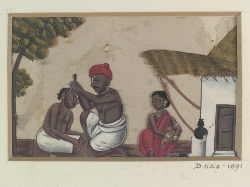 One of twenty-two paintings depicting occupations, methods of transport and local monuments.