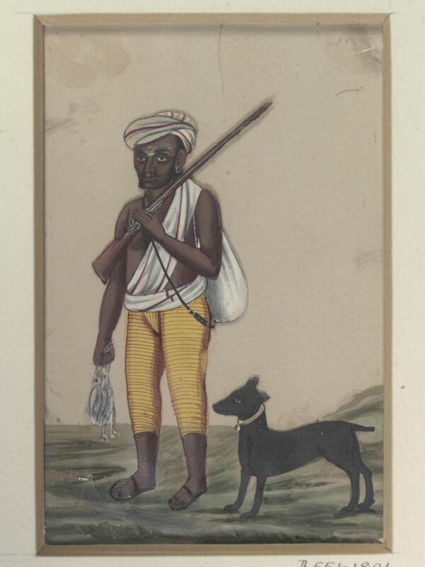 One of twenty-two paintings depicting occupations, methods of transport and local monuments.