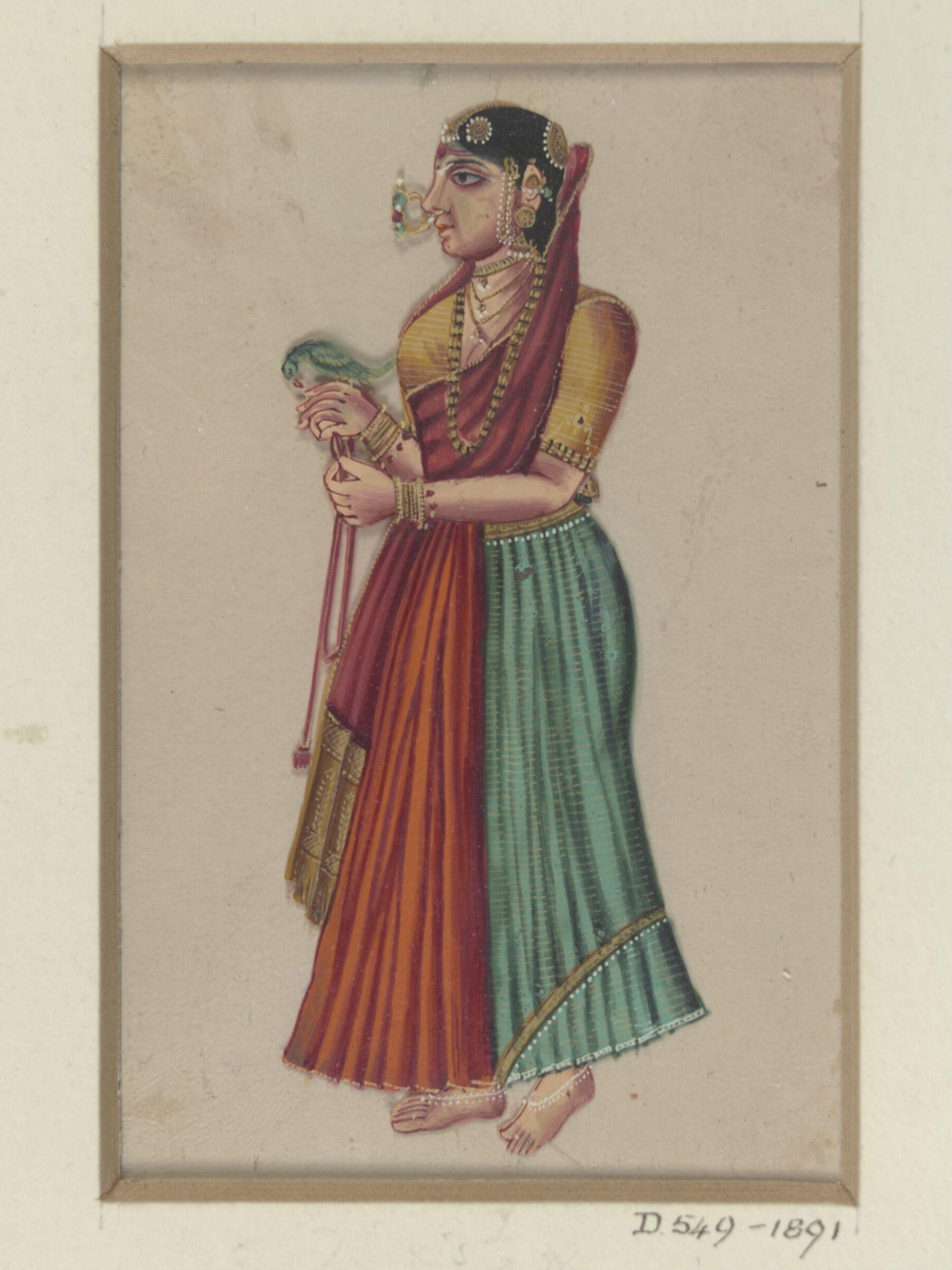 One of twenty-two paintings depicting occupations, methods of transport and local monuments., ca. 1850