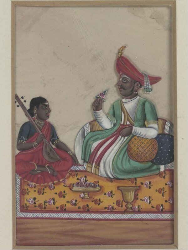 One of twenty-two paintings depicting occupations, methods of transport and local monuments.