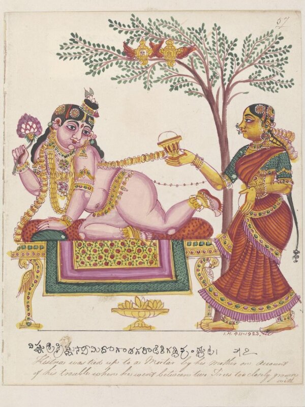 Krishna with Yasoda.
