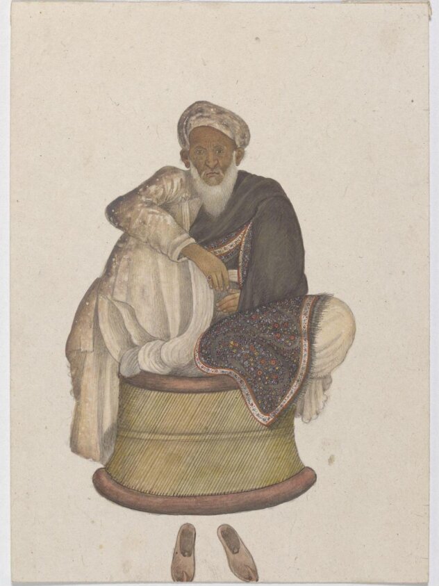 Portrait of Sayyid Mirza Azim Beg (1820-1825) by Ghulam 'Ali