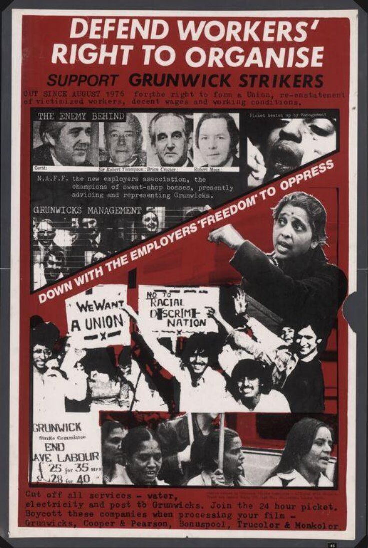 Defend Workers' Right To Organise. Support Grunwick Strikers image