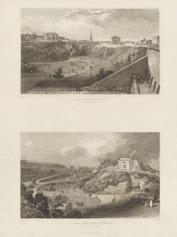 St. James Cemetery, Liverpool, looking North. St James Cemetery, Liverpool, looking South.