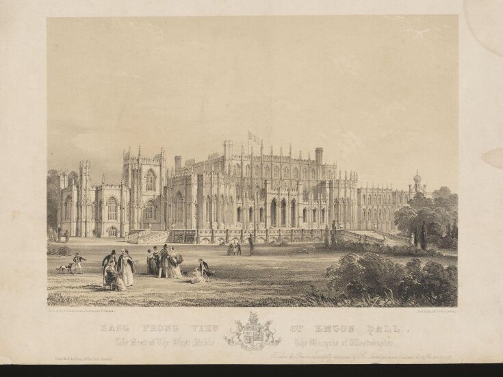 East front view of Eaton Hall. The Seat of The Most Noble The Marquis of Westminster top image
