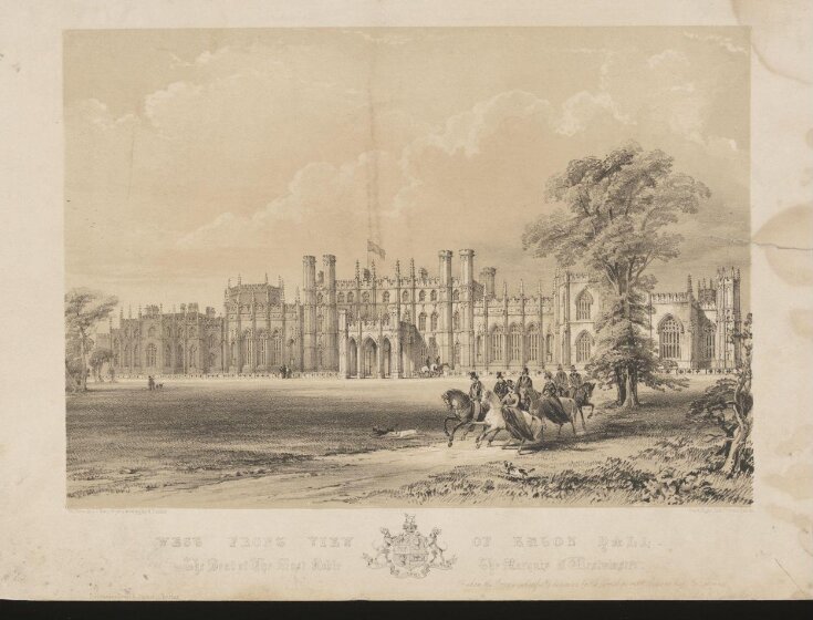 West front view of Eaton Hall. The Seat of The Most Noble The Marquis of Westminster top image