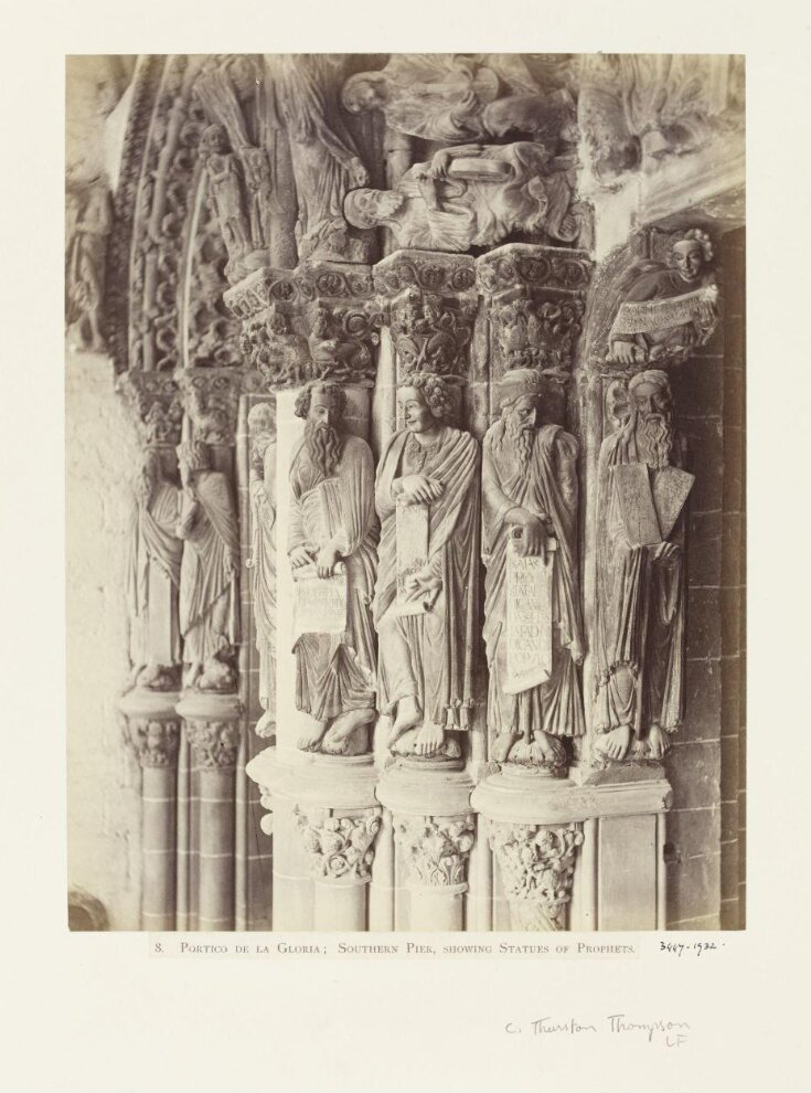 Portico de la Gloria: Northern Pier, showing Statues of Prophets top image