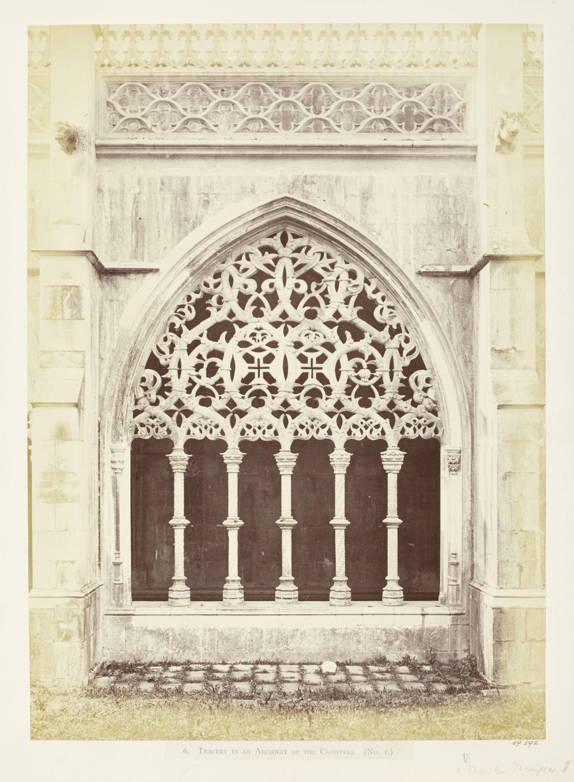 Tracery in an Archway of the Cloisters
