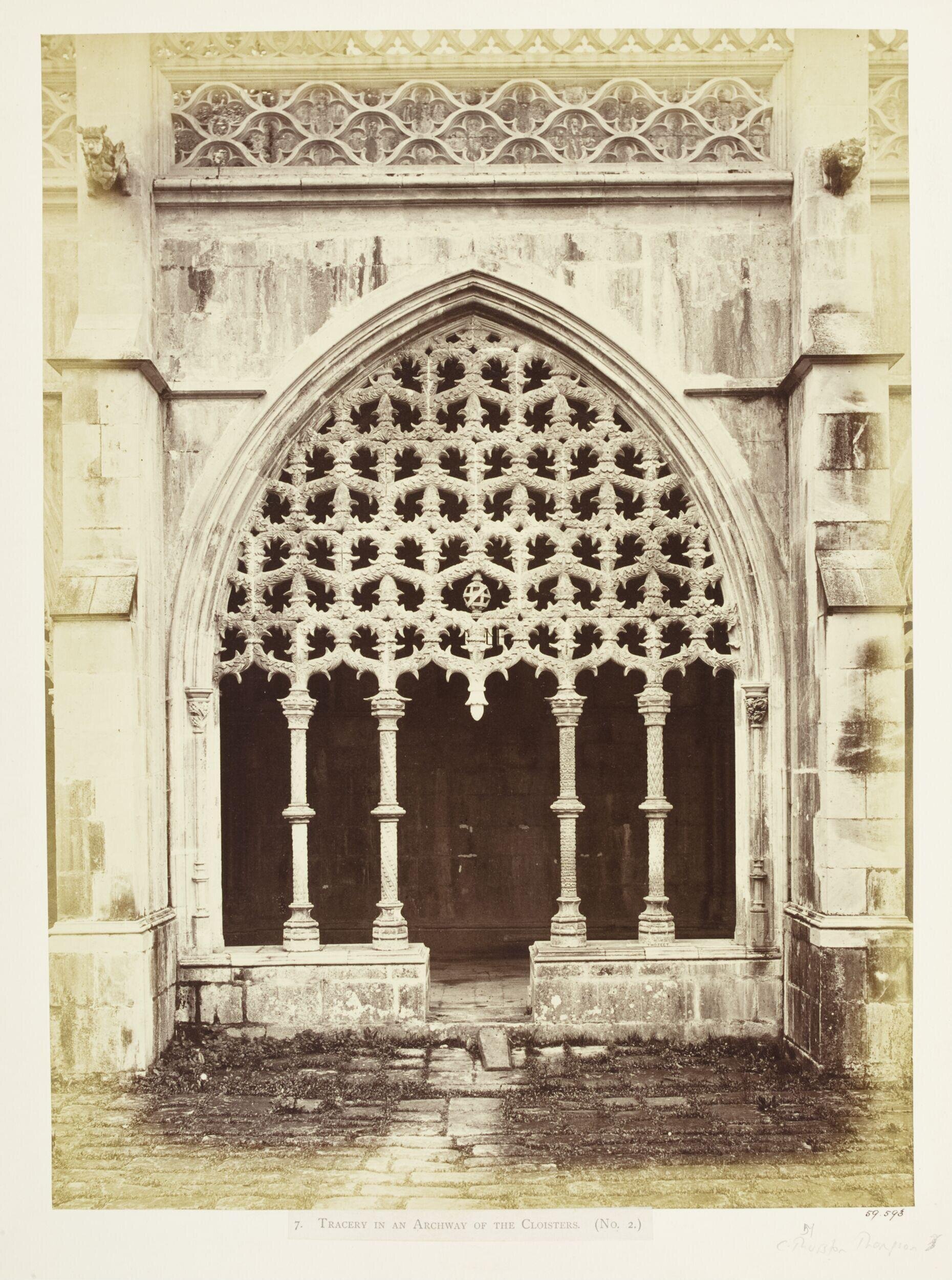 Tracery in an Archway of the Cloisters