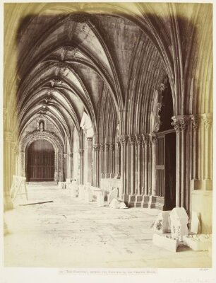 The Cloisters:  Showing the Entrance to the Chapter House
