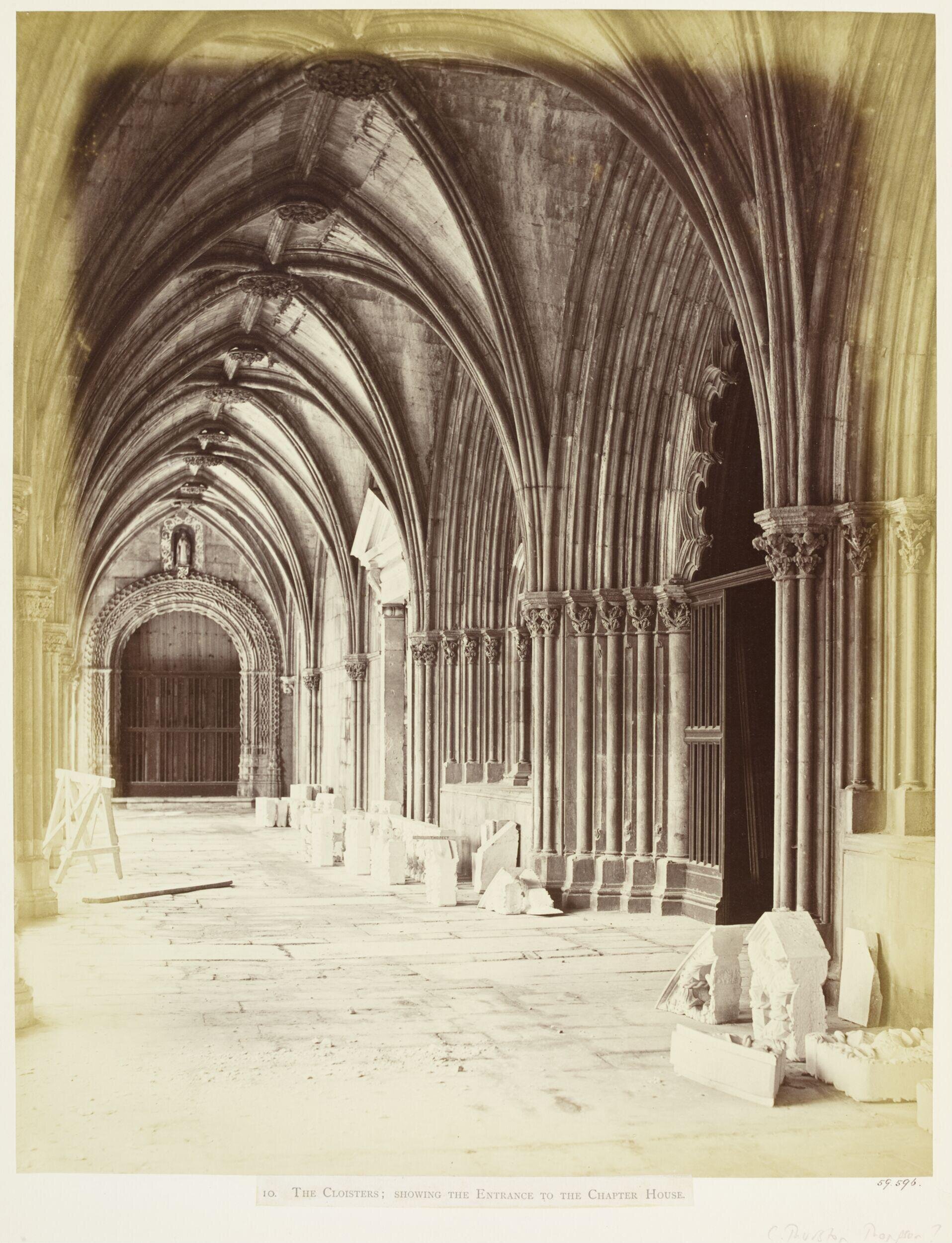 The Cloisters:  Showing the Entrance to the Chapter House