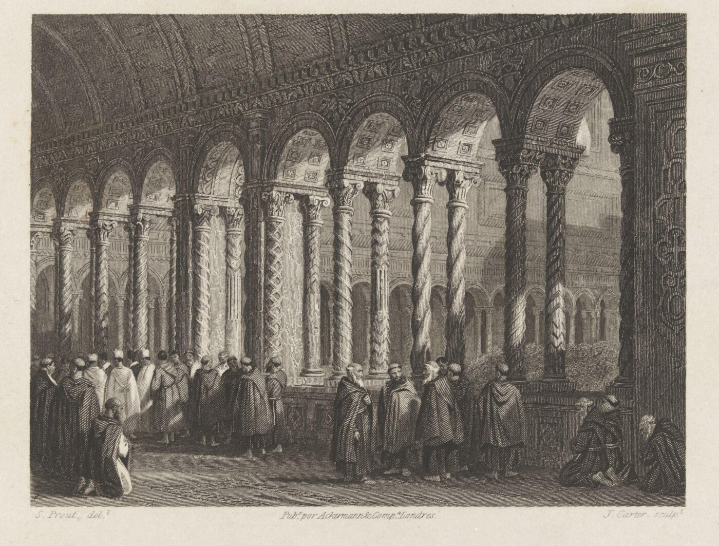 Samuel Prout, Claustro en el Monasterio de San Pablo en Roma