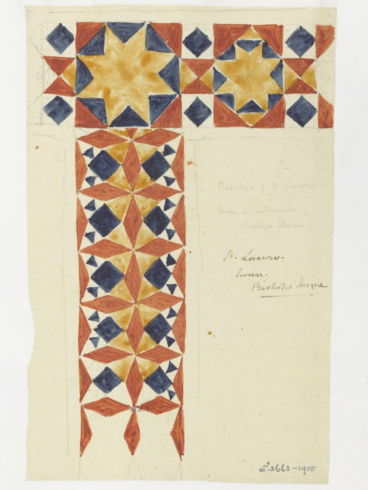 Watercolour drawing, James William Wild, 1840s