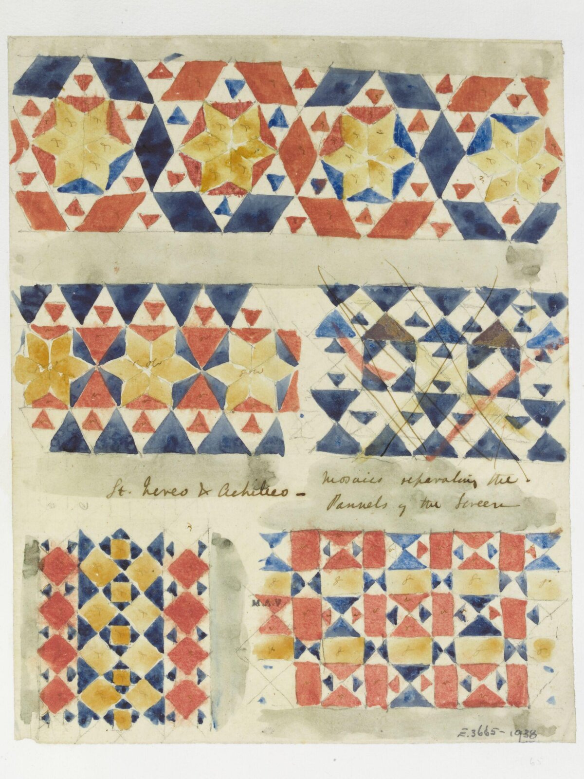 Watercolour drawing, James William Wild, 1840s