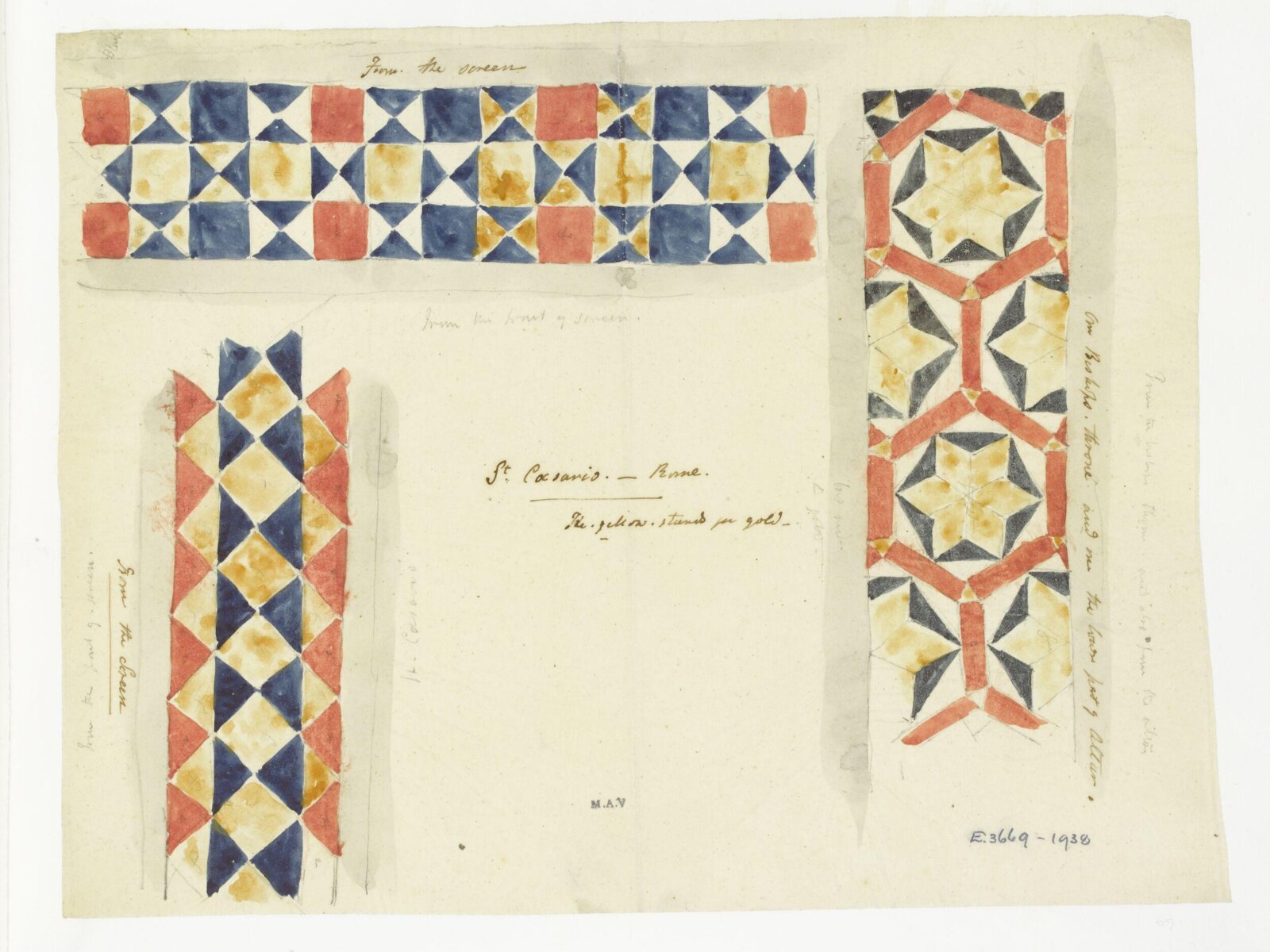Watercolour drawing, James William Wild, 1840s