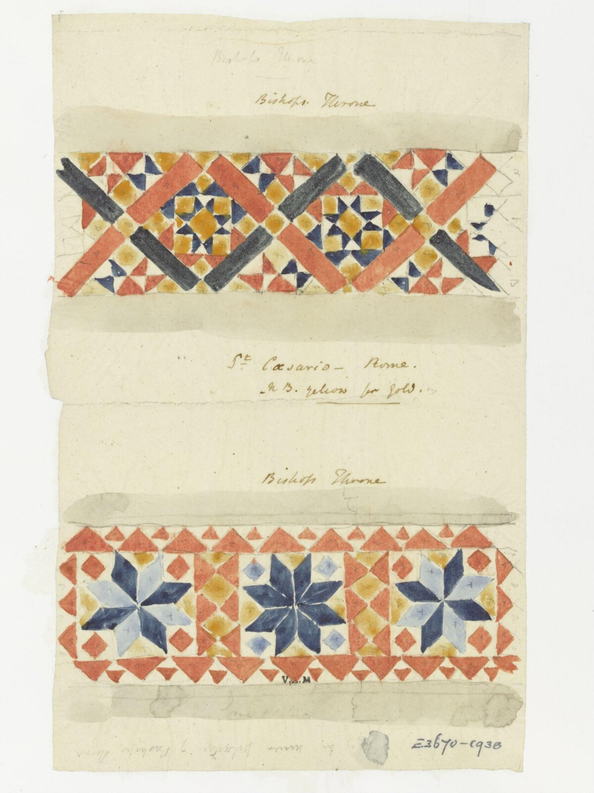 Watercolour drawing, James William Wild, 1840s