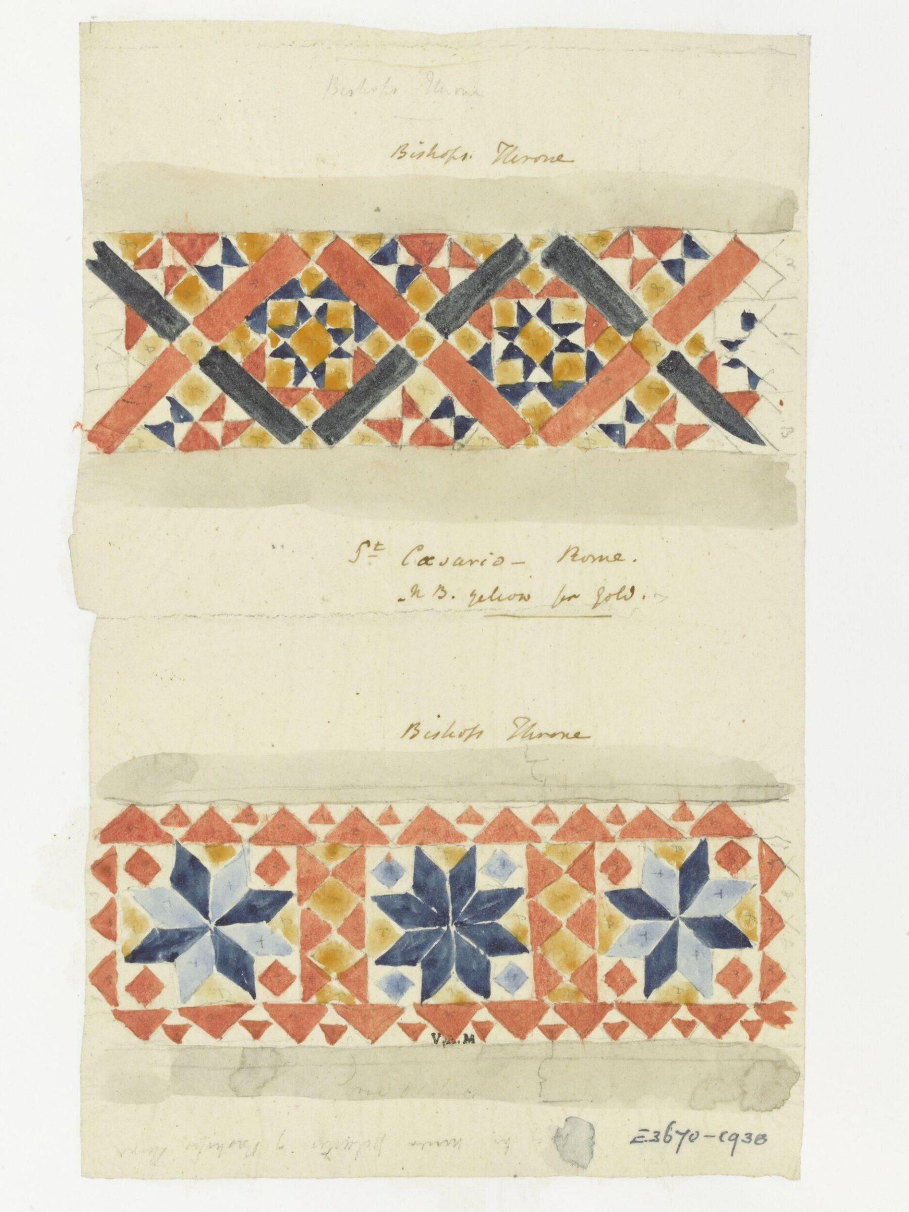 Watercolour drawing, James William Wild, 1840s
