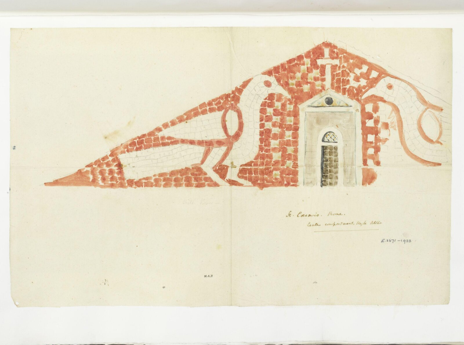 Watercolour drawing, James William Wild, 1840s