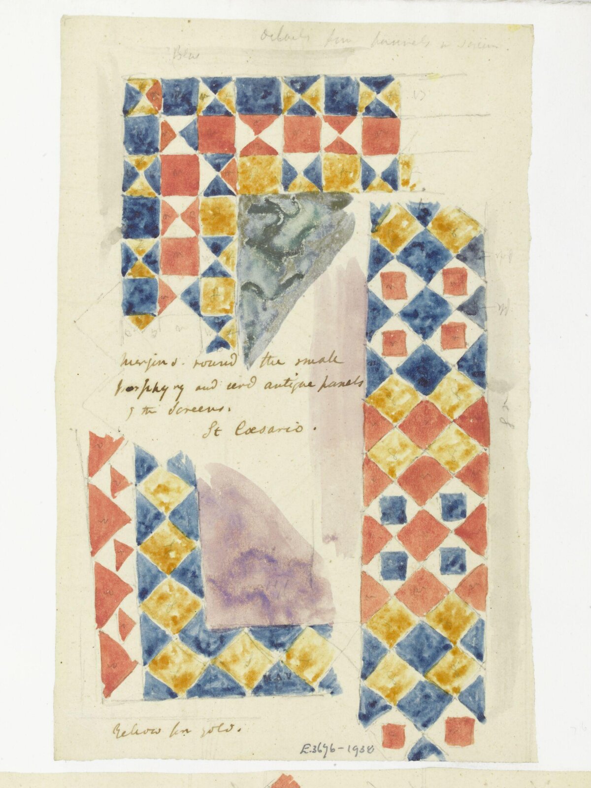 Watercolour drawing, James William Wild, 1840s