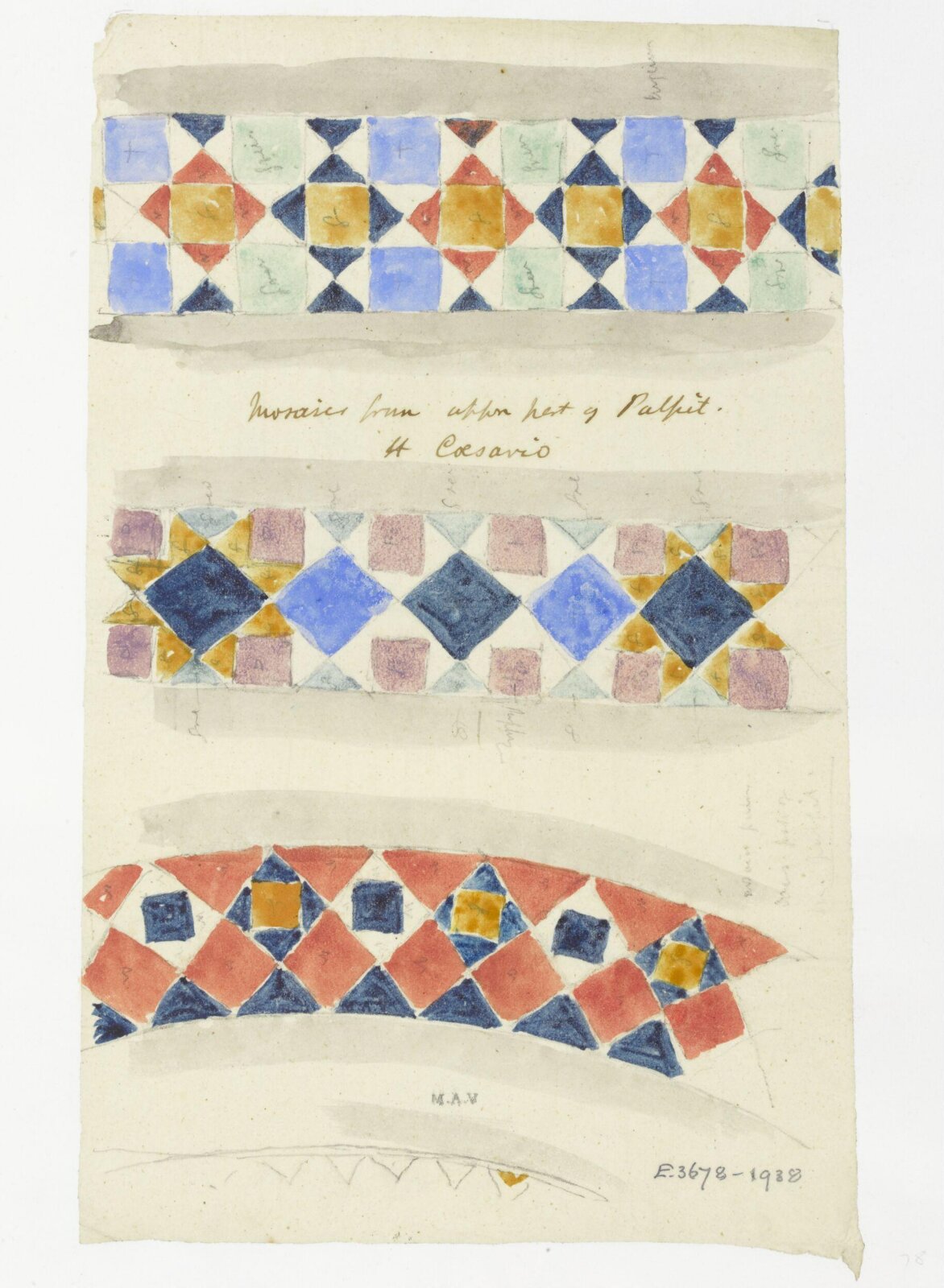 Watercolour drawing, James William Wild, 1840s