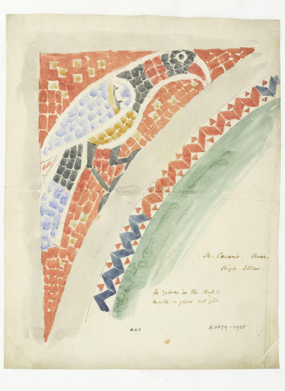 Watercolour drawing, James William Wild, 1840s