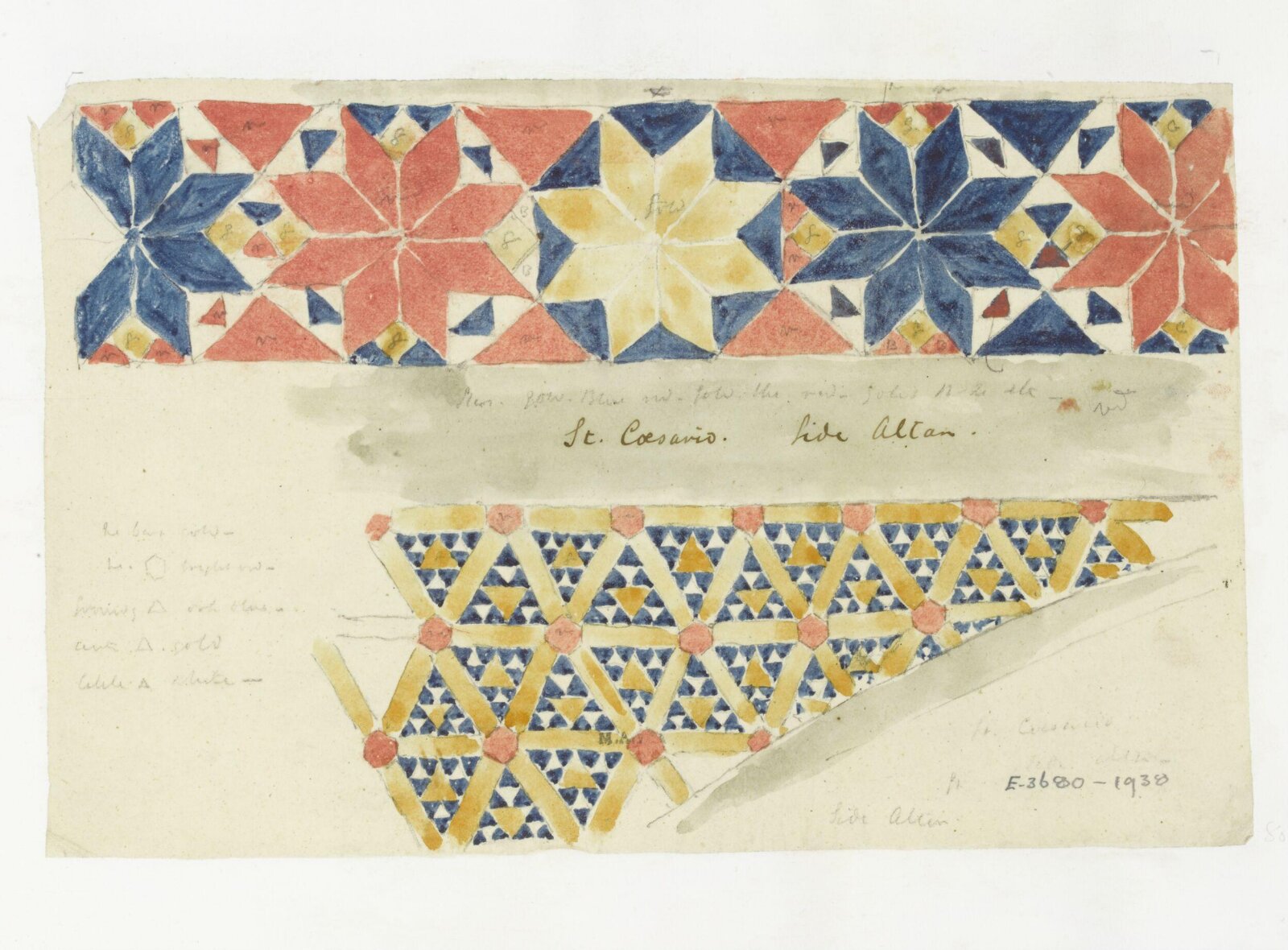 Watercolour drawing, James William Wild, 1840s
