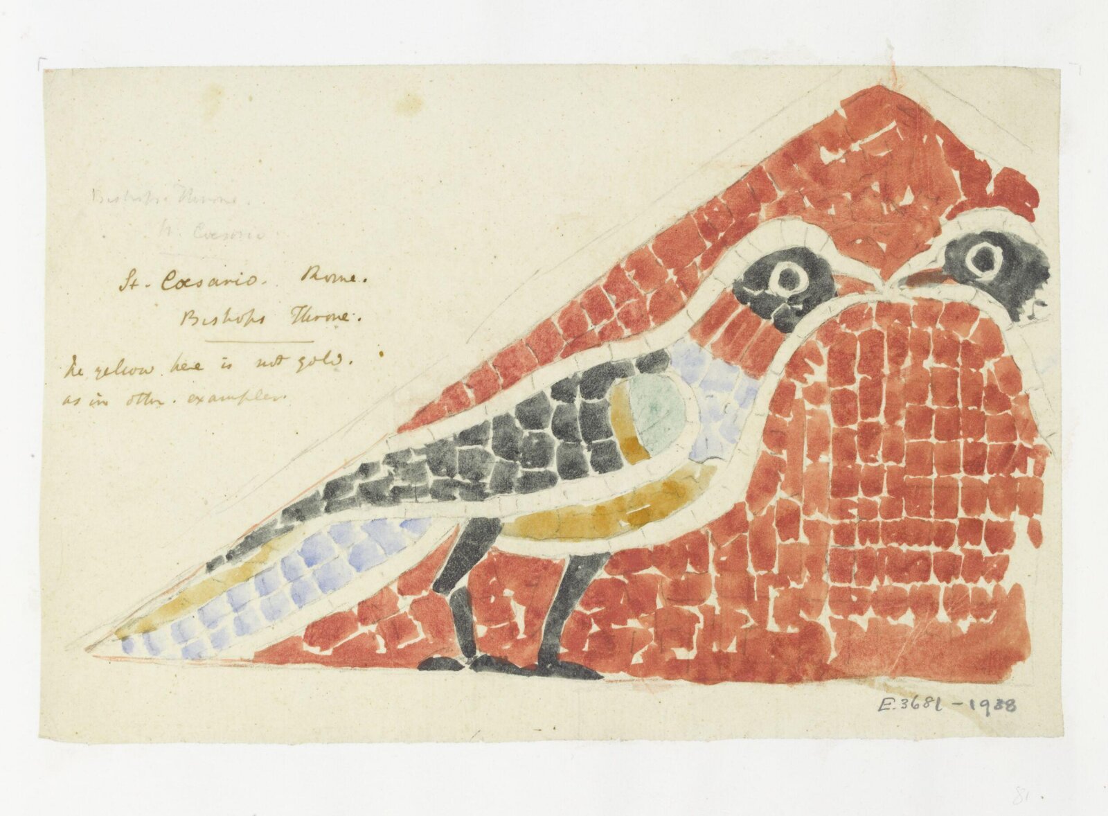 Watercolour drawing, James William Wild, 1840s