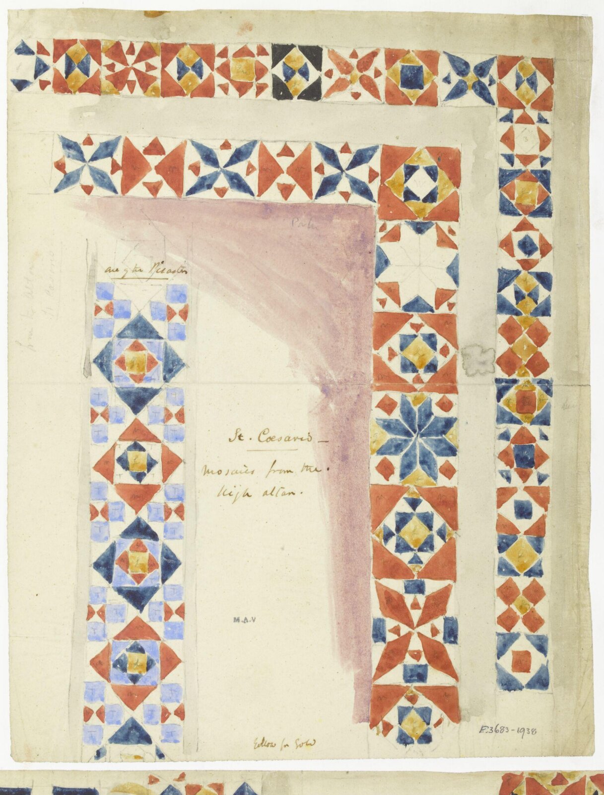 Watercolour drawing, James William Wild, 1840s