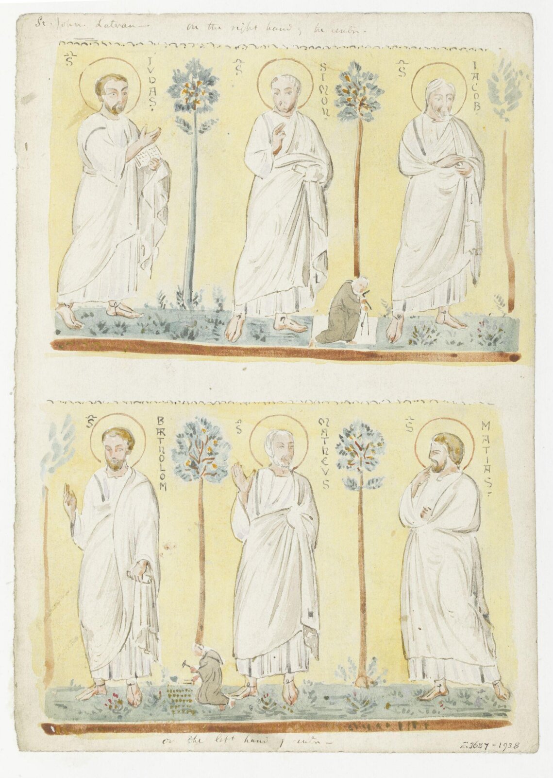 Watercolour drawing, James William Wild, 1840s