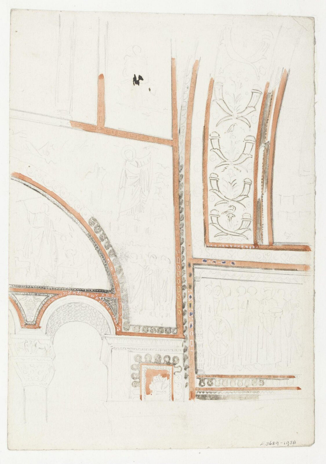 Watercolour drawing, James William Wild, 1840s