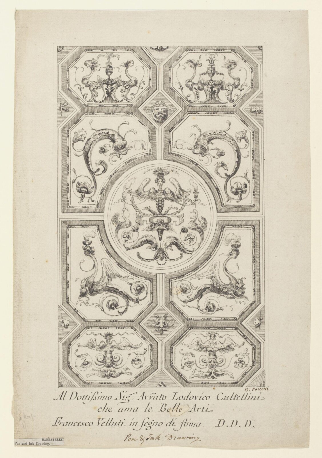 Drawing, Bernardino Poccetti, ca. late 16th century