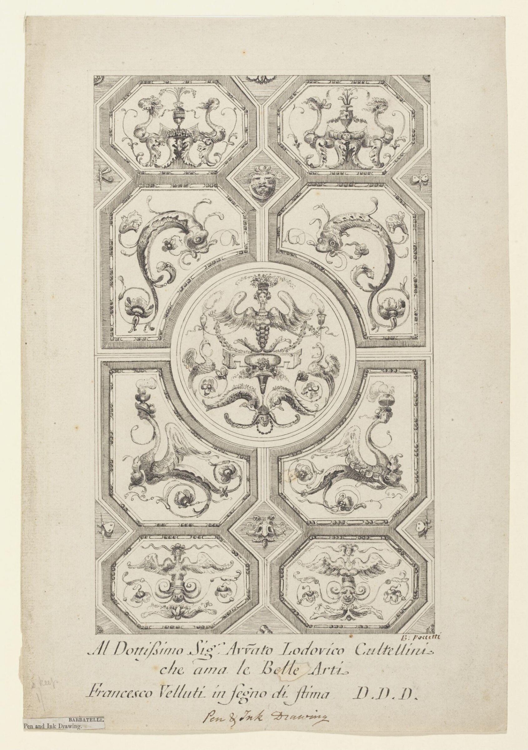 Drawing, Bernardino Poccetti, ca. late 16th century