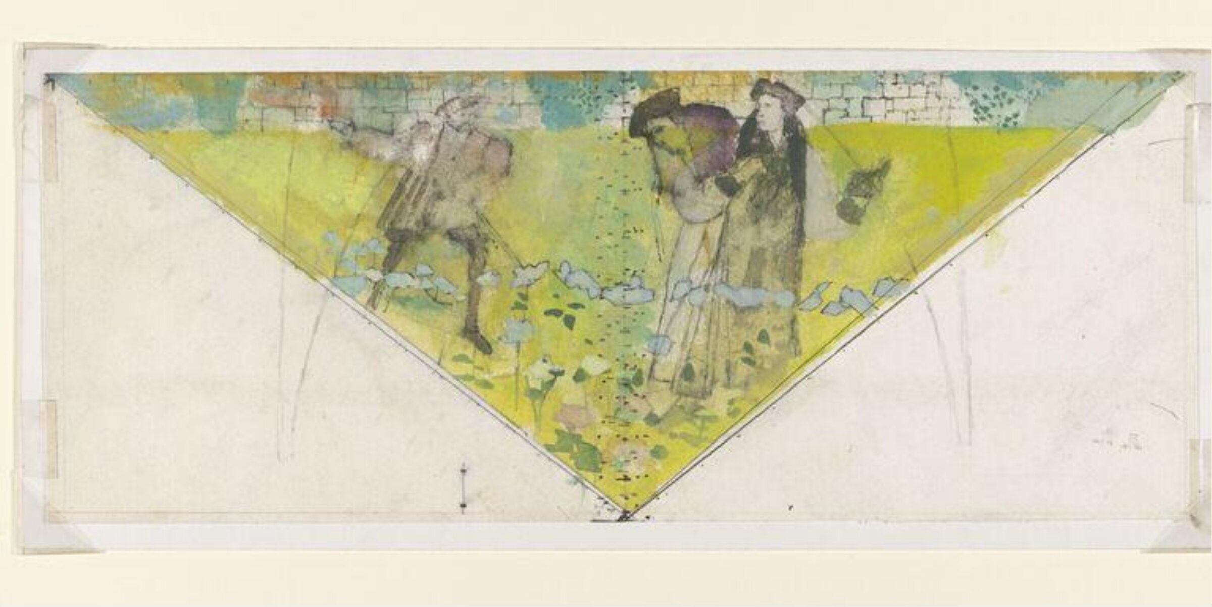 Drawing, Leonard Rosoman, 1989