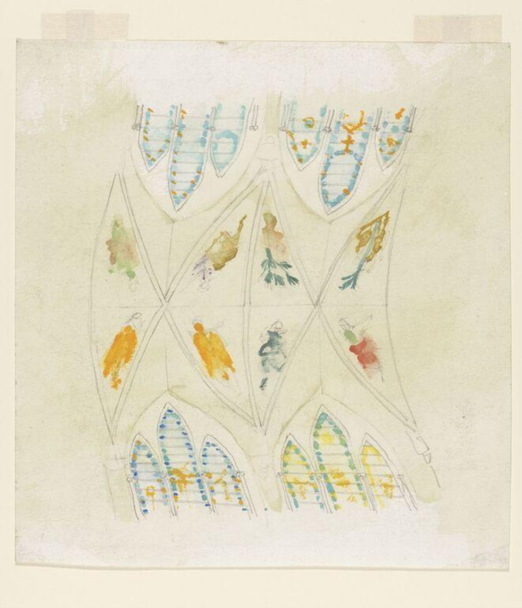 Drawing, Leonard Rosoman, 1989