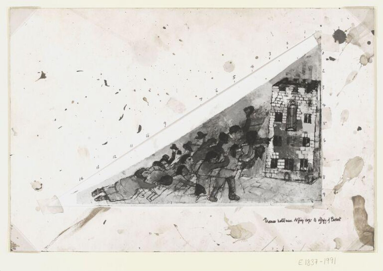 Drawing, Leonard Rosoman, 1989