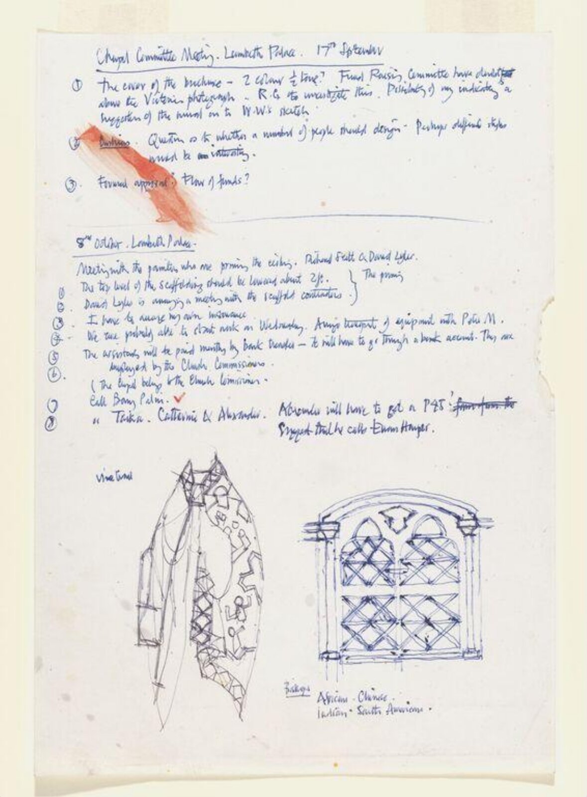 Drawing, Leonard Rosoman, 1989