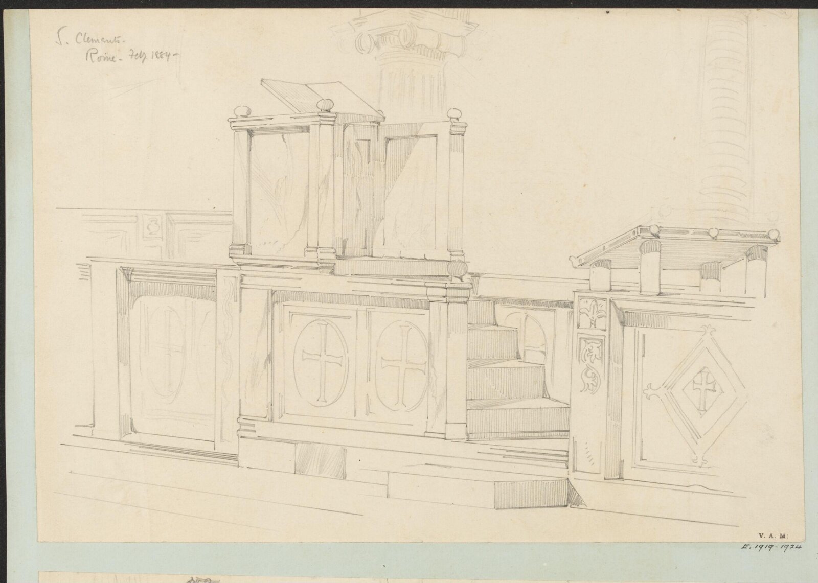 Drawing, Reginald Barratt, February 1884