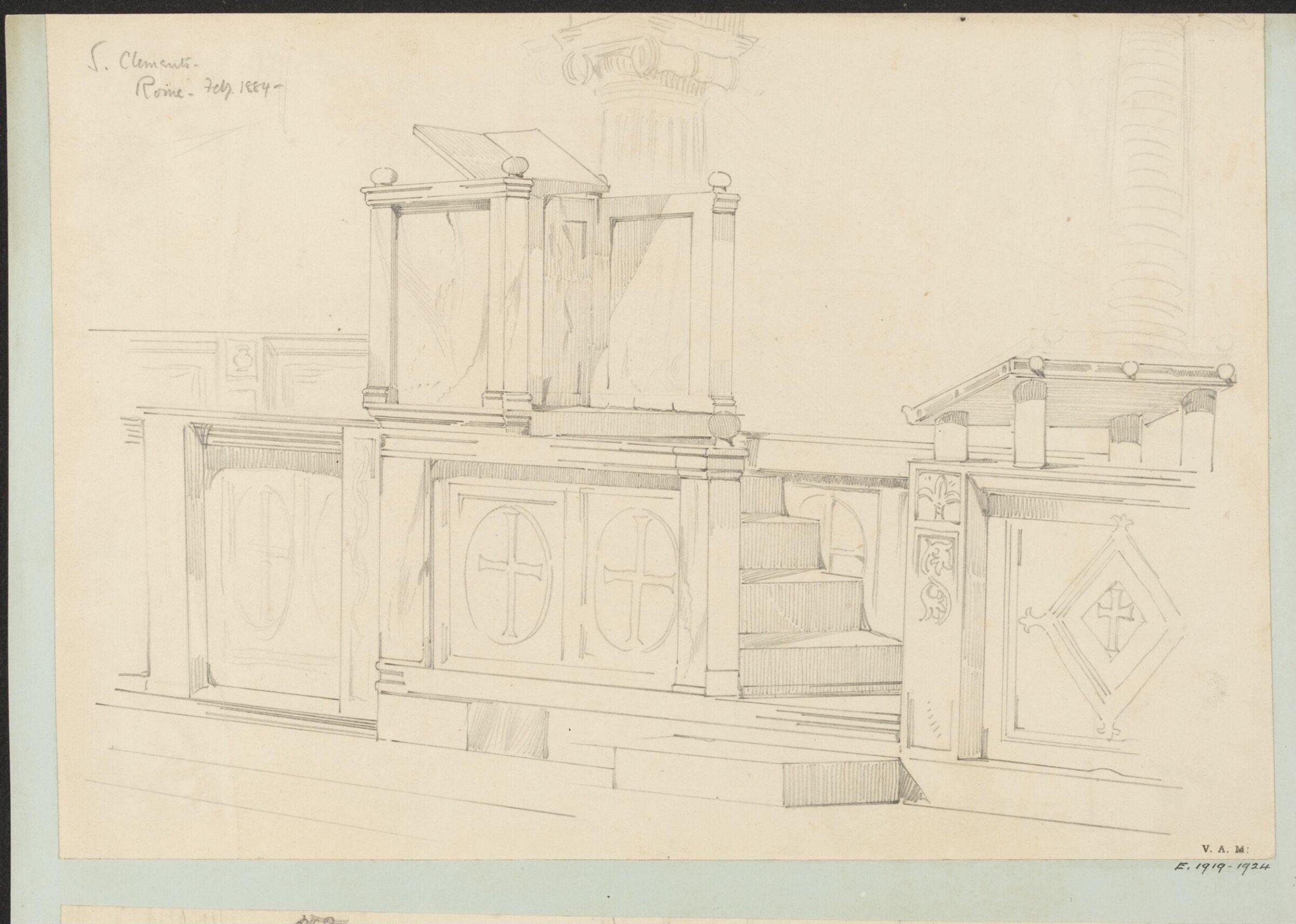 Drawing, Reginald Barratt, February 1884